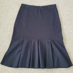 Lauren Ralph Lauren Womens Pleated Black Skirt Size XS